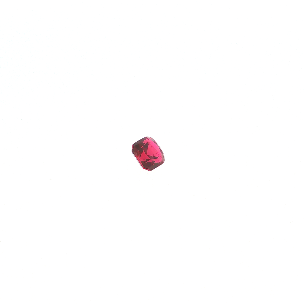 Loose Gemstone — Red Rubellite in Cushion Cut