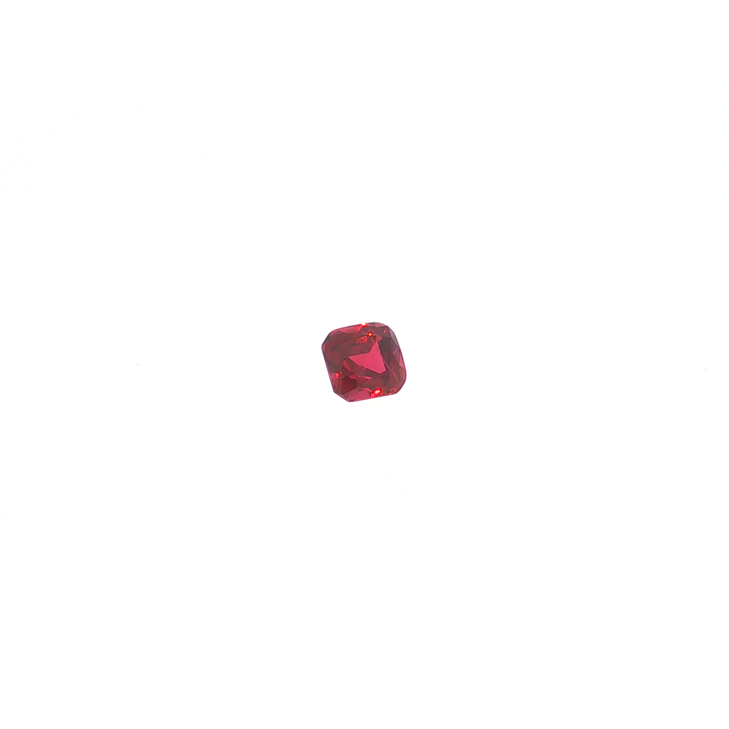 Loose Gemstone — Red Rubellite in Cushion Cut