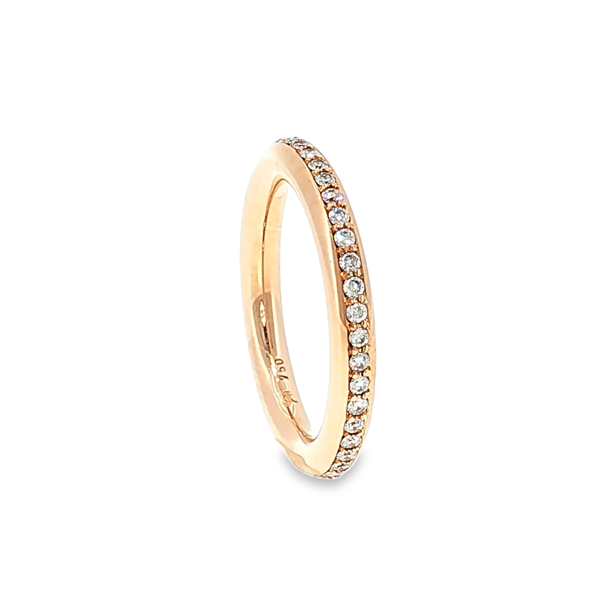 Eternity Ring with Diamonds in Rose Gold