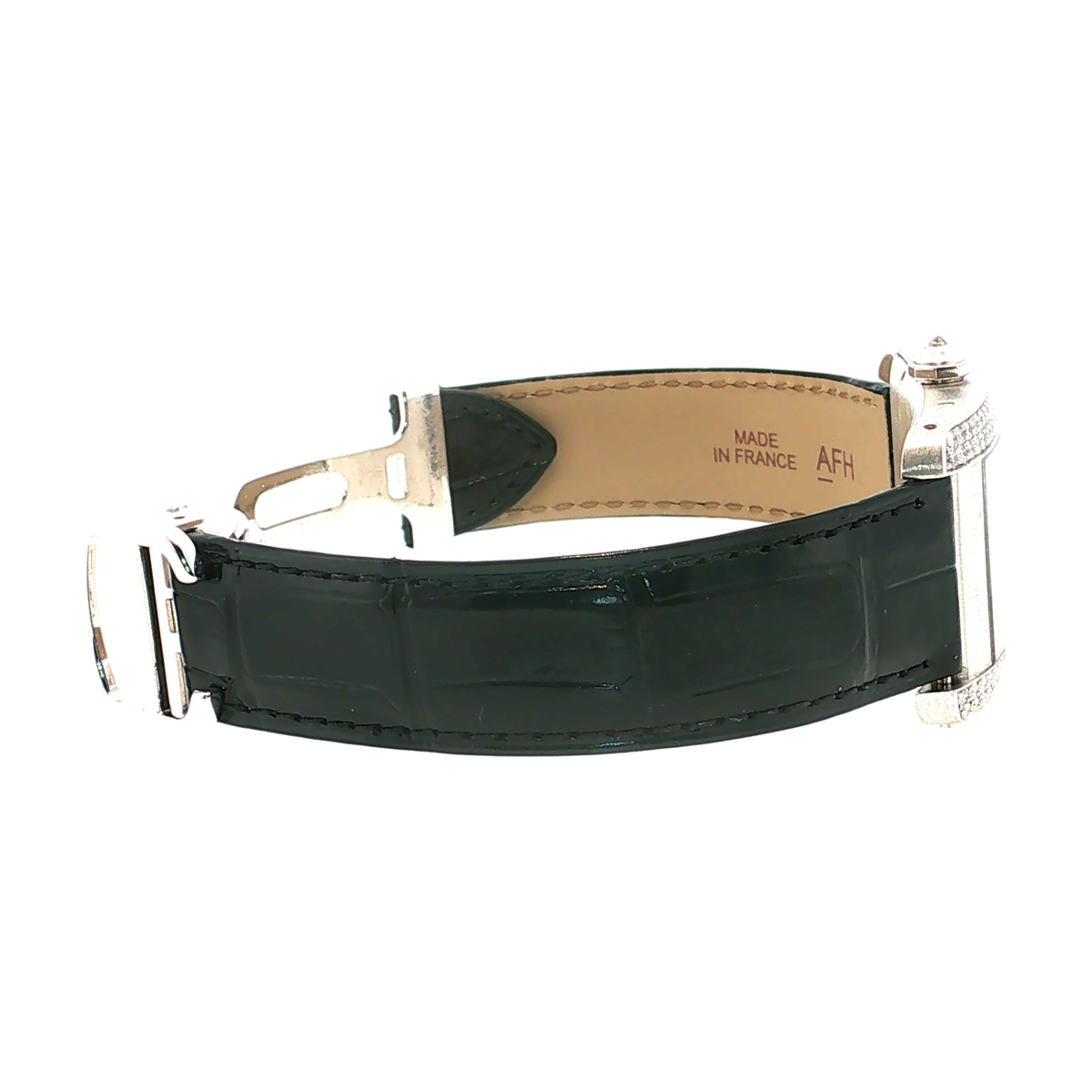 Cartier Tank Américaine White Gold Diamond-Set Wristwatch