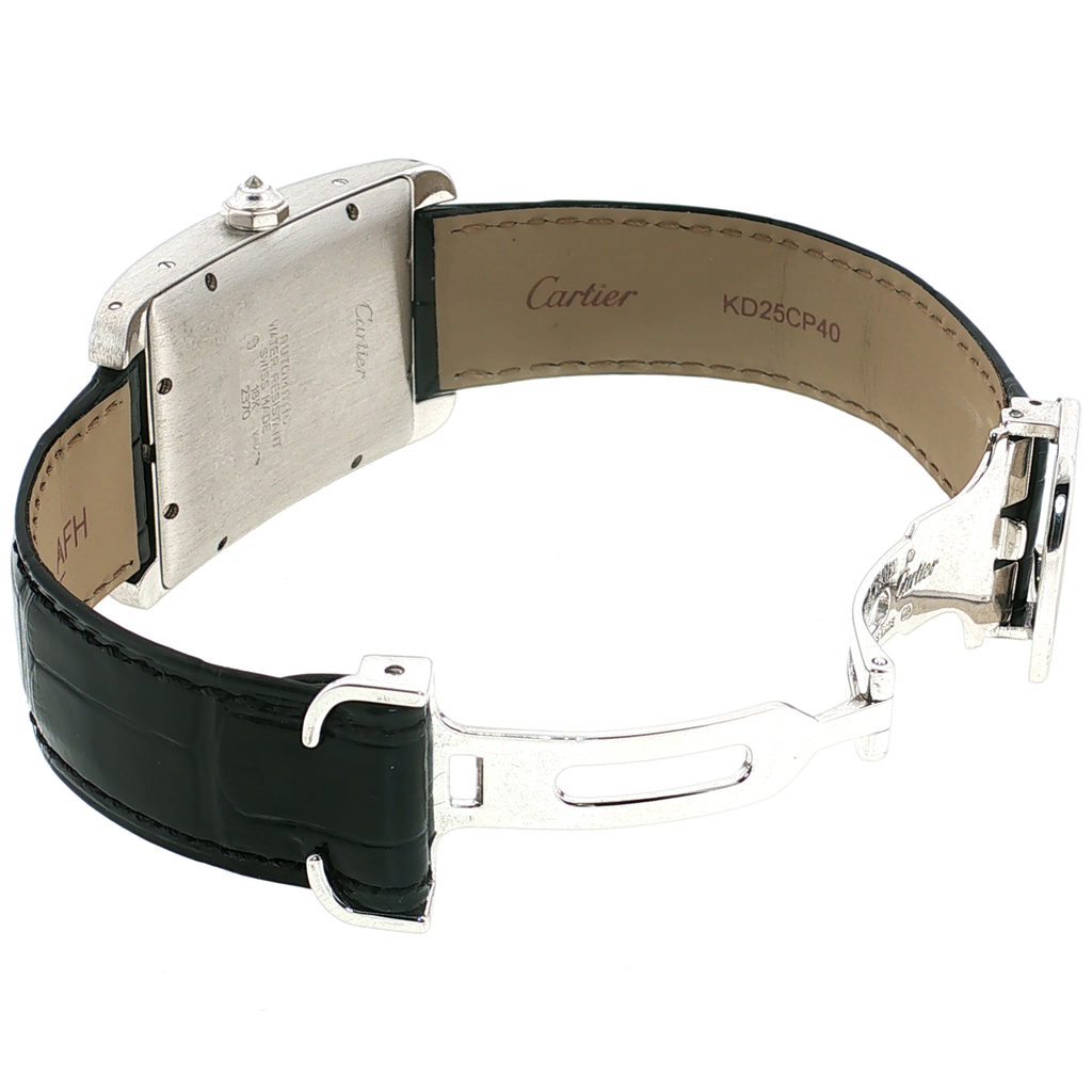 Cartier Tank Américaine White Gold Diamond-Set Wristwatch
