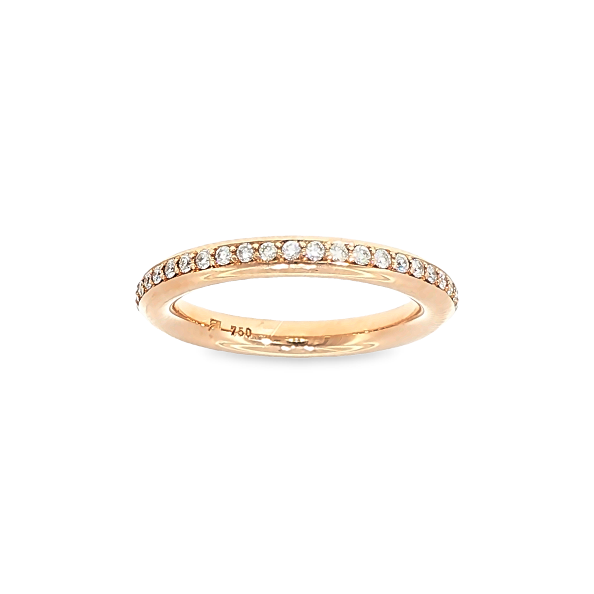 Eternity Ring with Diamonds in Rose Gold