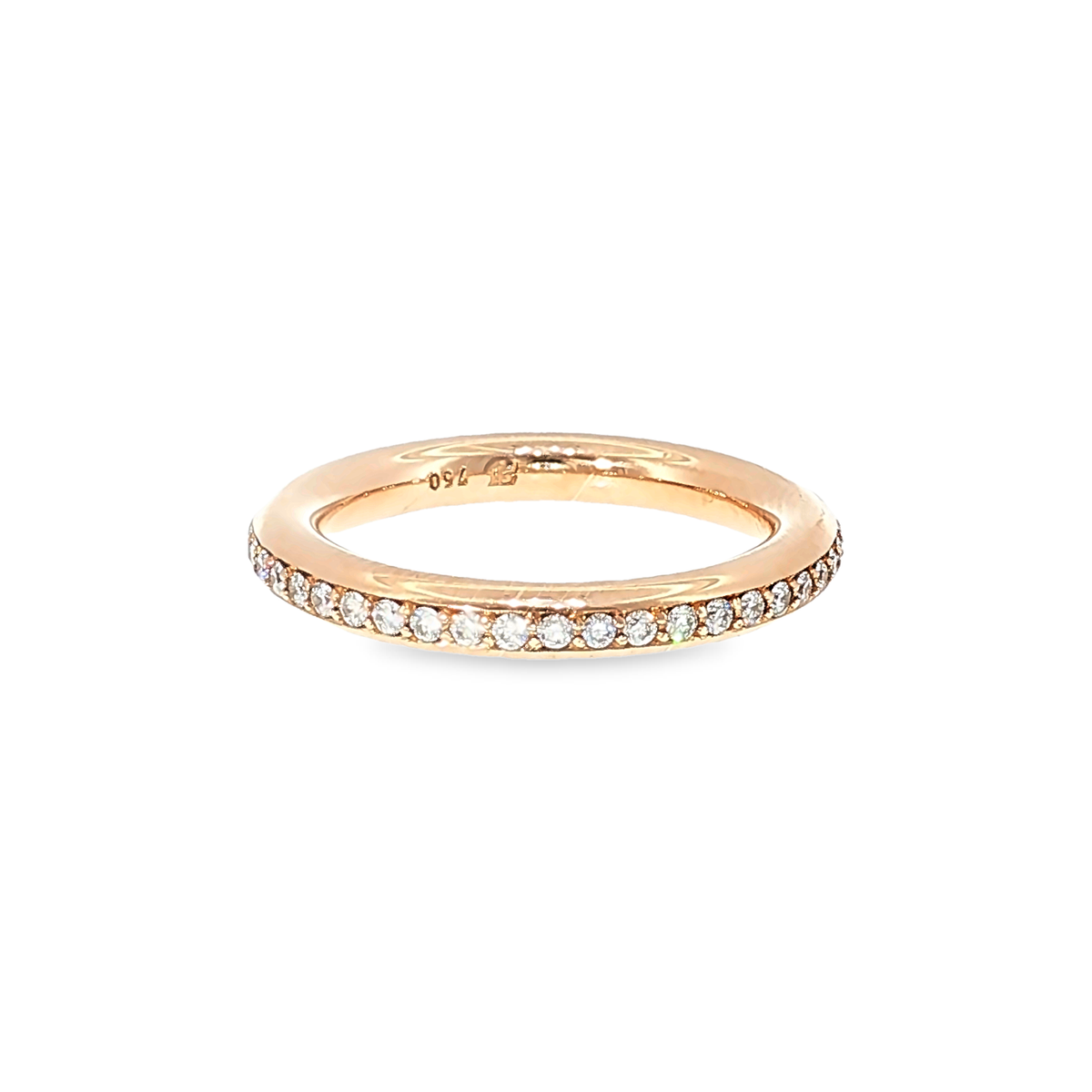 Eternity Ring with Diamonds in Rose Gold