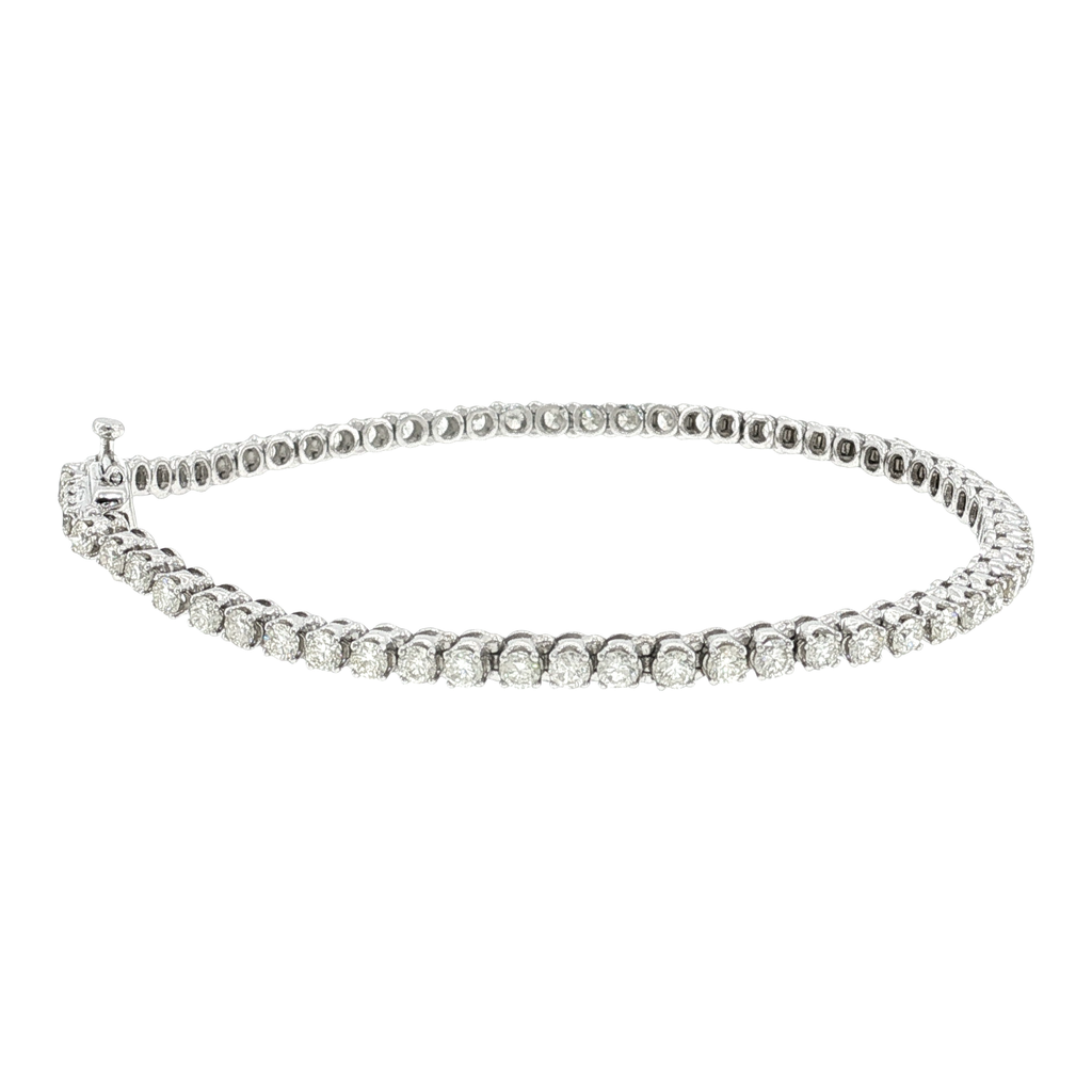 Classic Diamond Tennis Bracelet in White Gold