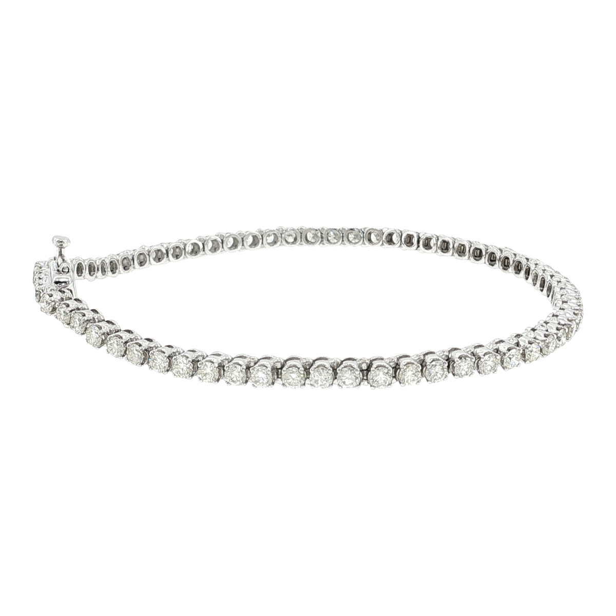 Classic Diamond Tennis Bracelet in White Gold