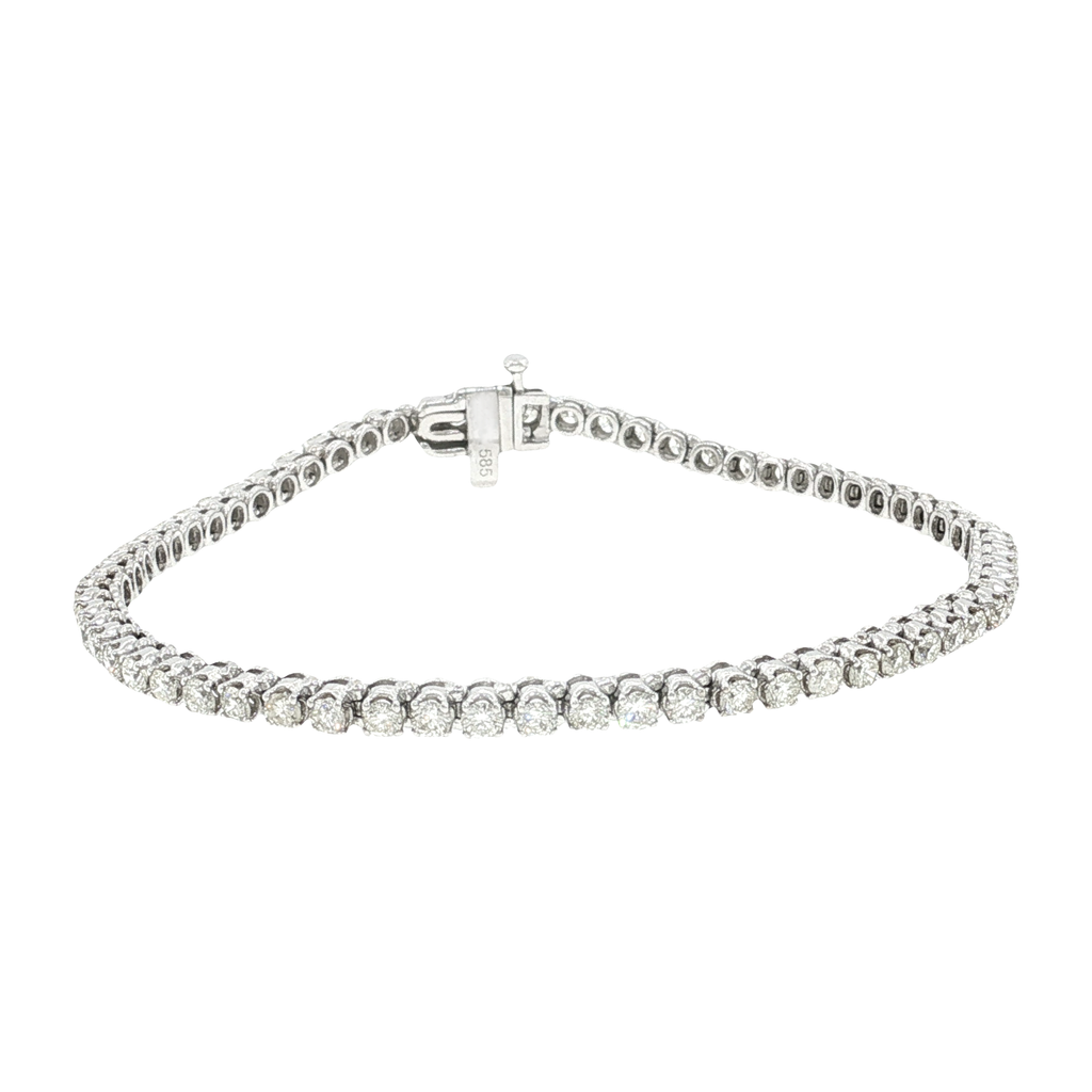 Classic Diamond Tennis Bracelet in White Gold