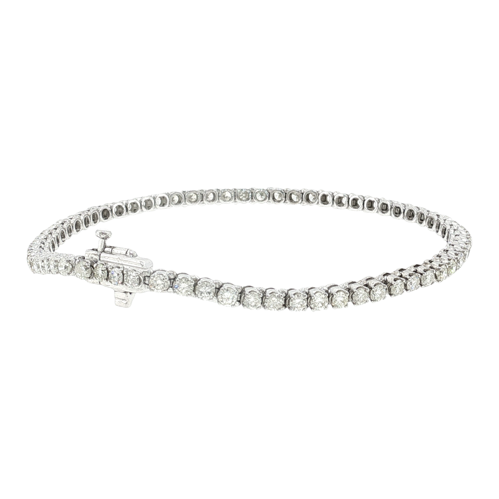Classic Diamond Tennis Bracelet in White Gold