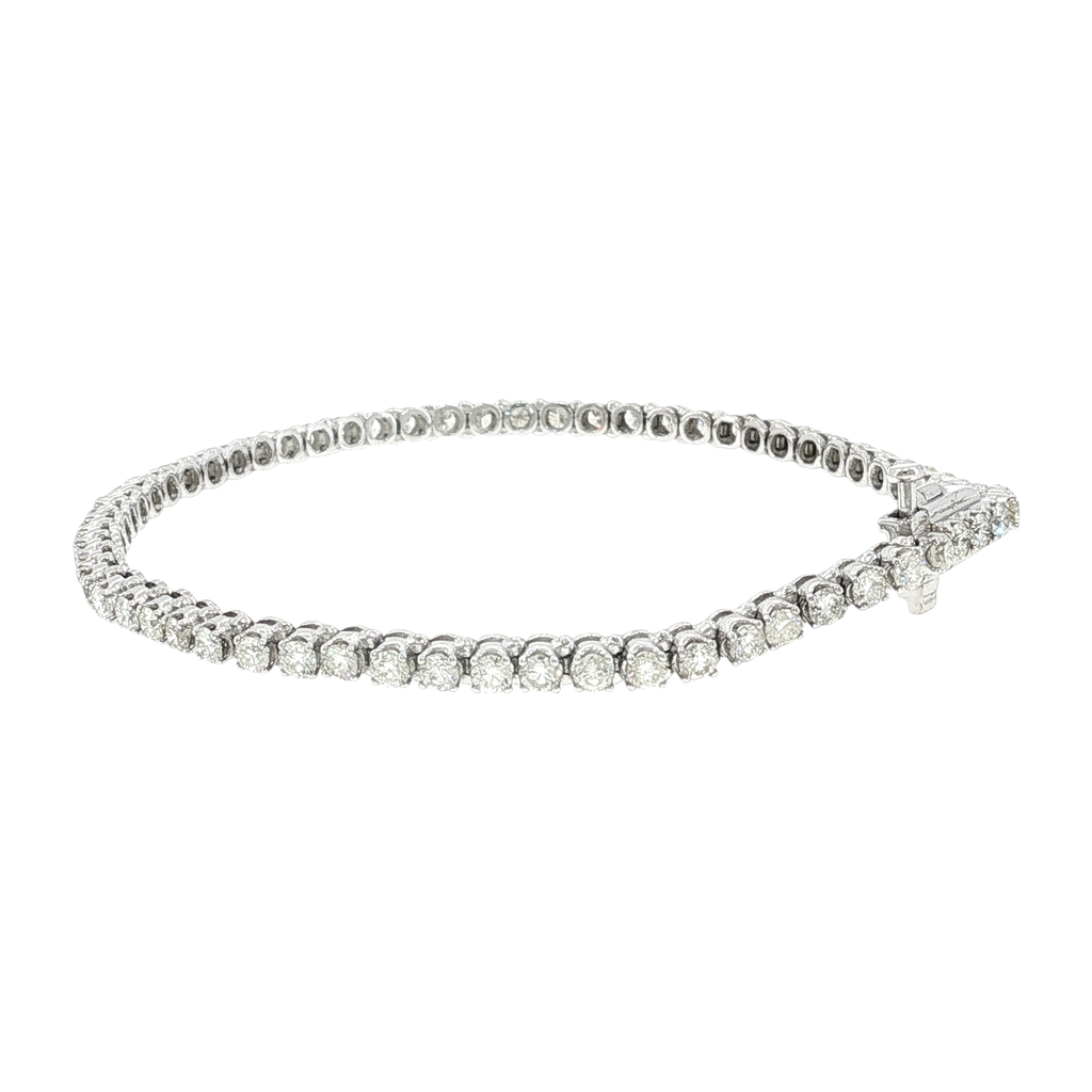 Classic Diamond Tennis Bracelet in White Gold