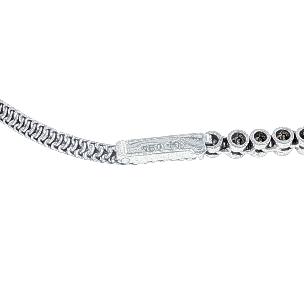 Diamant-Collier im Verlauf aus Weißgold